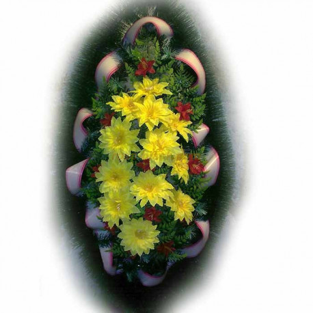 Венок похоронный класс,Люкс,140Х75,