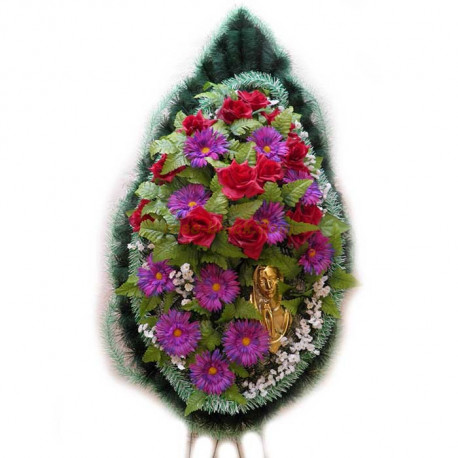 Венок похоронный класс,Люкс,180Х80,